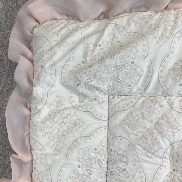 The Peanutshell crib comforter roses polka dot pink princess cottagecore girls - Picture 4 of 8